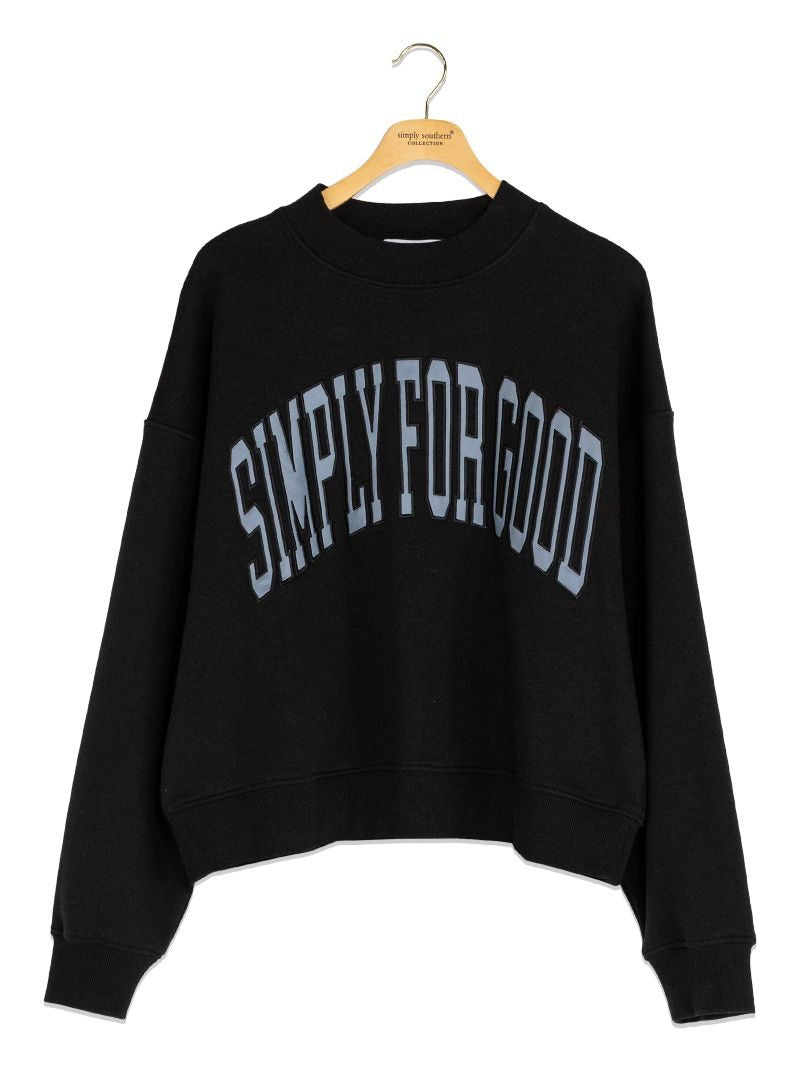 Simply Southern 0226 S4G Logo Pullover Crewneck Sweatshirt
