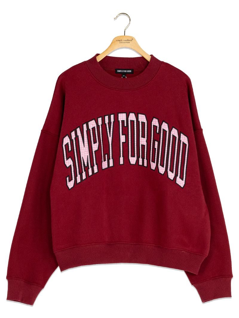 Simply Southern 0226 S4G Logo Pullover Crewneck Sweatshirt