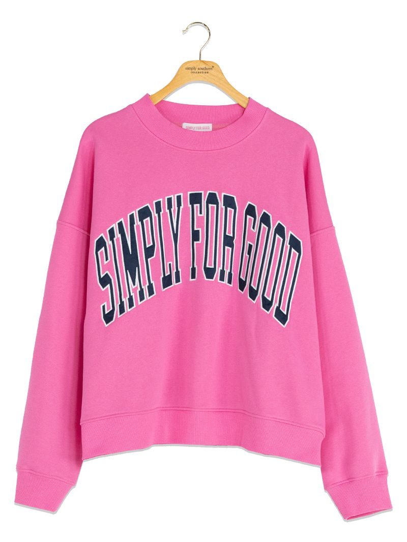 Simply Southern 0226 S4G Logo Pullover Crewneck Sweatshirt