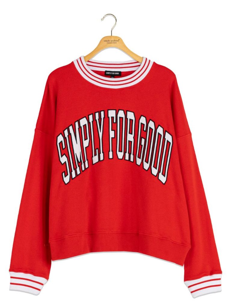 Simply Southern S4G Varsity Pullover Crewneck Sweatshirt