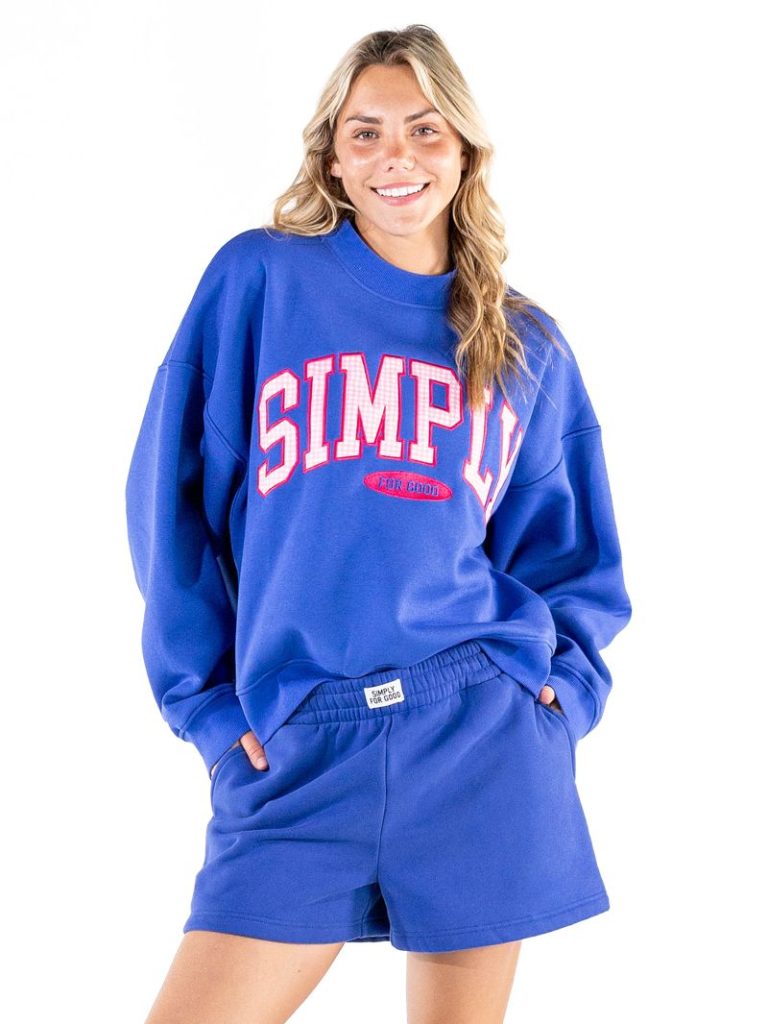 Simply Southern S4G Gingham Pullover Crewneck Sweatshirt
