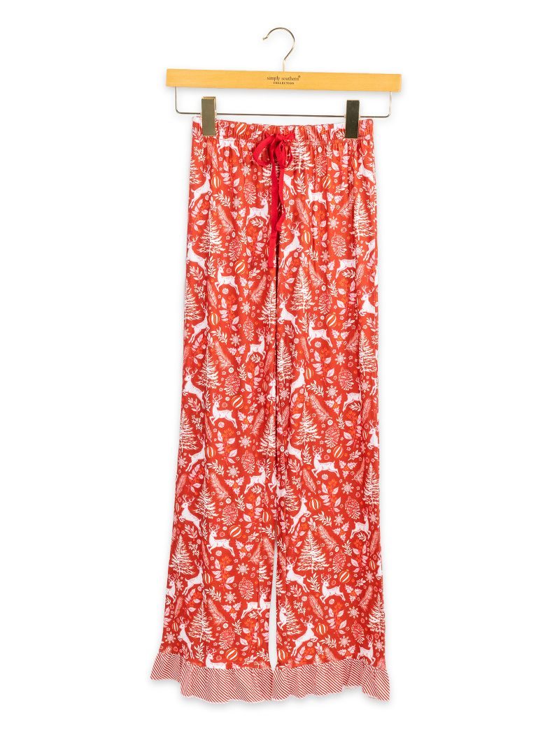 Simply Southern Youth 0226 Holiday PJ Shorts &amp; Button Top Set