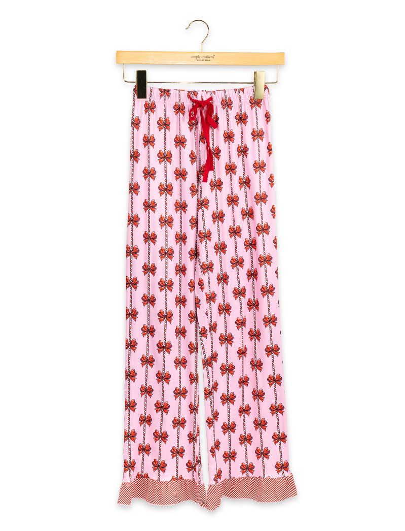 Simply Southern Youth 0226 Holiday PJ Shorts &amp; Button Top Set