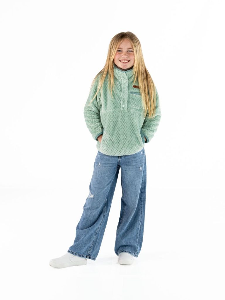 Simply Southern 0226 Long Sleeve Soft Sherpa Pullover Sweatshirt