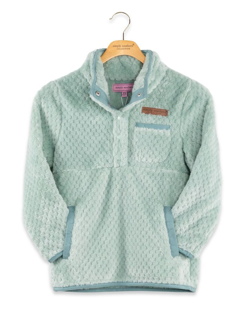 Simply Southern 0226 Long Sleeve Soft Sherpa Pullover Sweatshirt