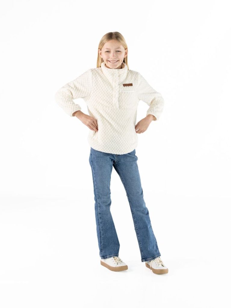 Simply Southern 0226 Long Sleeve Soft Sherpa Pullover Sweatshirt