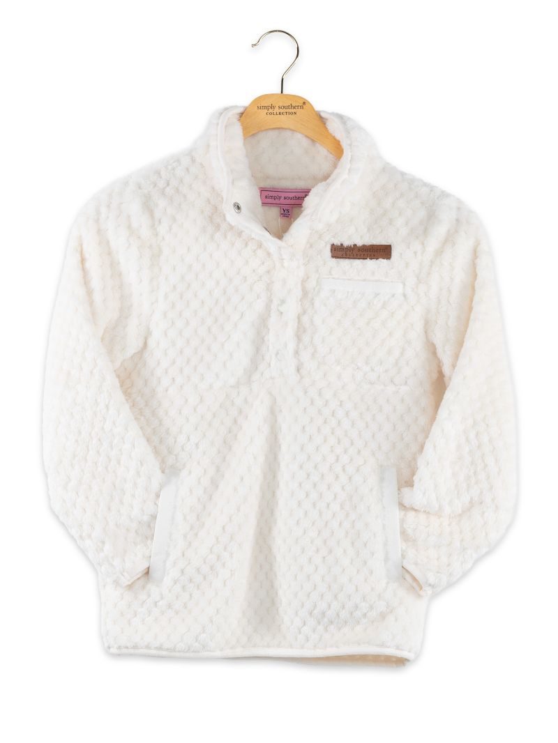 Simply Southern 0226 Long Sleeve Soft Sherpa Pullover Sweatshirt