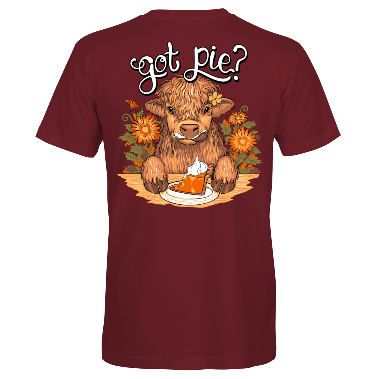 Southern Attitude Got Pie Cow Fall T-Shirt