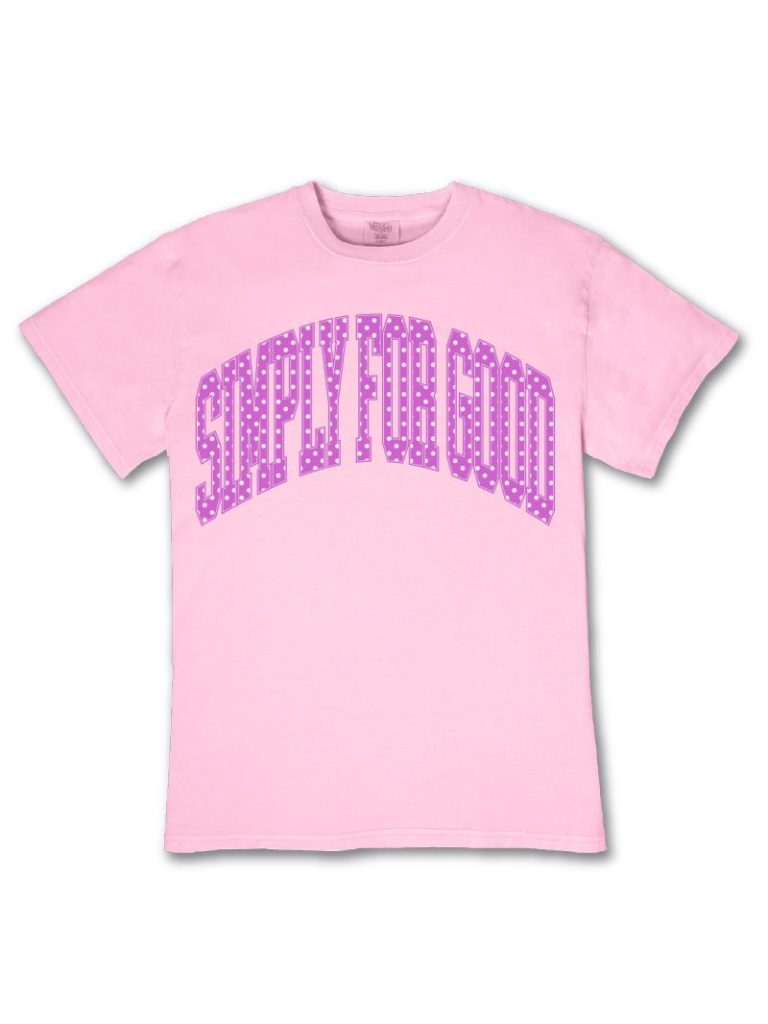 Simply Southern S4G Polka Dot Logo Petal Mineral Washed T-Shirt
