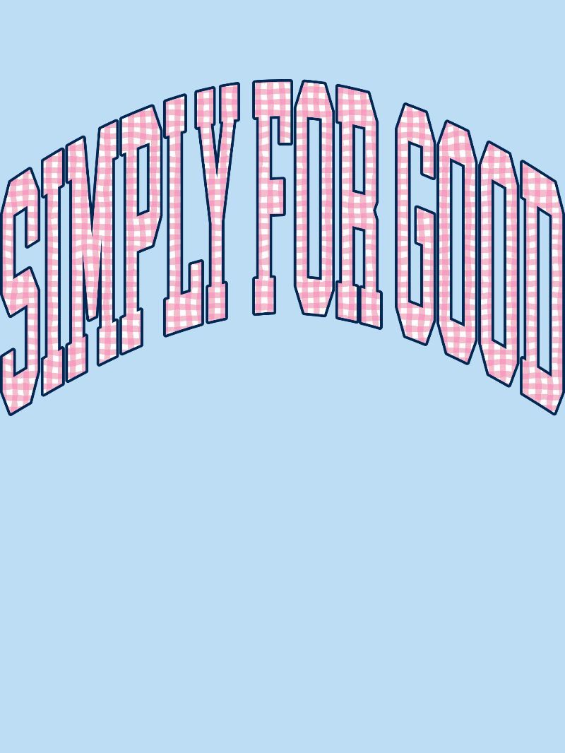 Simply Southern S4G Gingham Pattern Mineral Washed T-Shirt