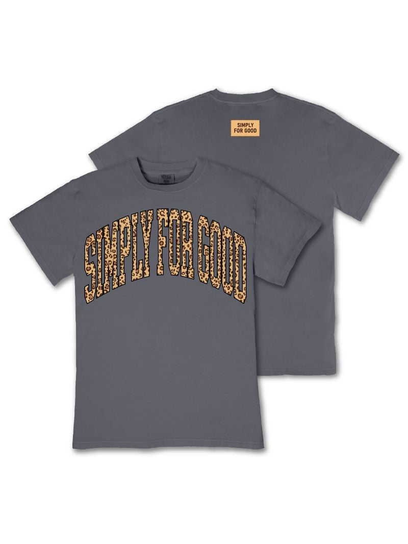 Simply Southern S4G Leopard Good Logo Mineral Washed T-Shirt