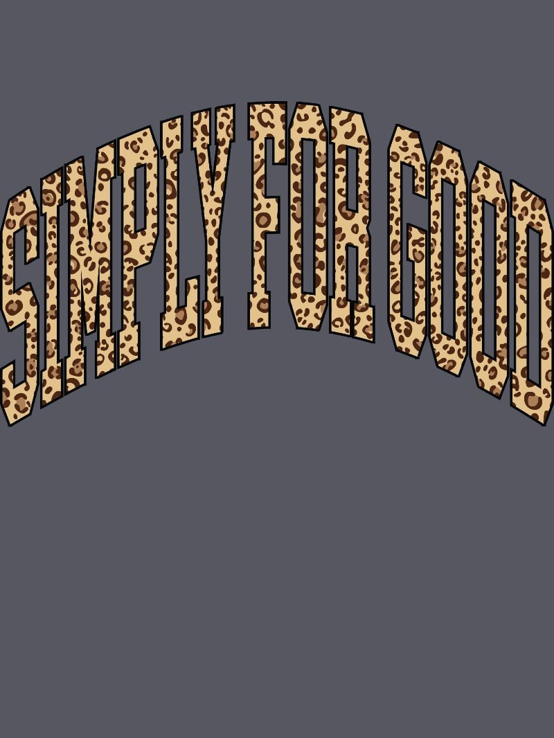 Simply Southern S4G Leopard Good Logo Mineral Washed T-Shirt