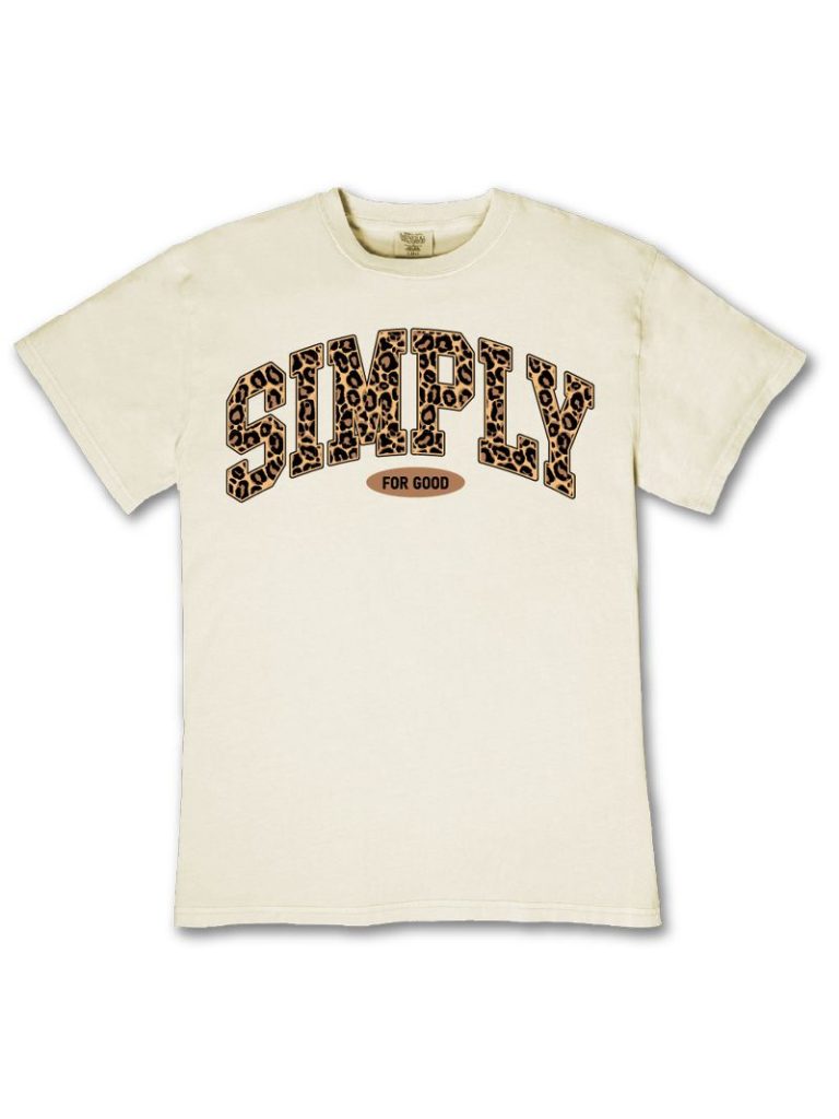 Simply Southern S4G Leopard Logo Mineral Washed T-Shirt