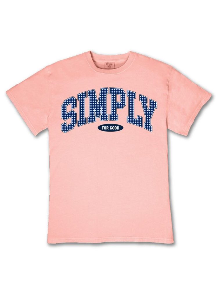 Simply Southern S4G Plaid Logo Mineral Washed T-Shirt