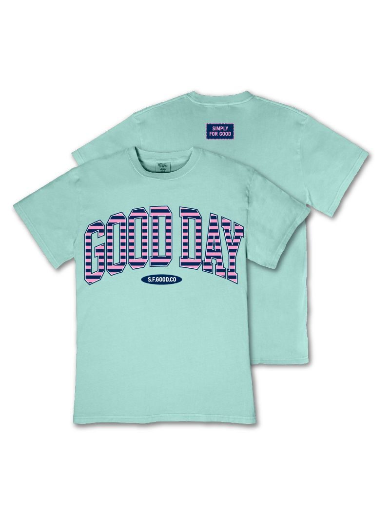 Simply Southern S4G Stipe Logo Mineral Washed T-Shirt