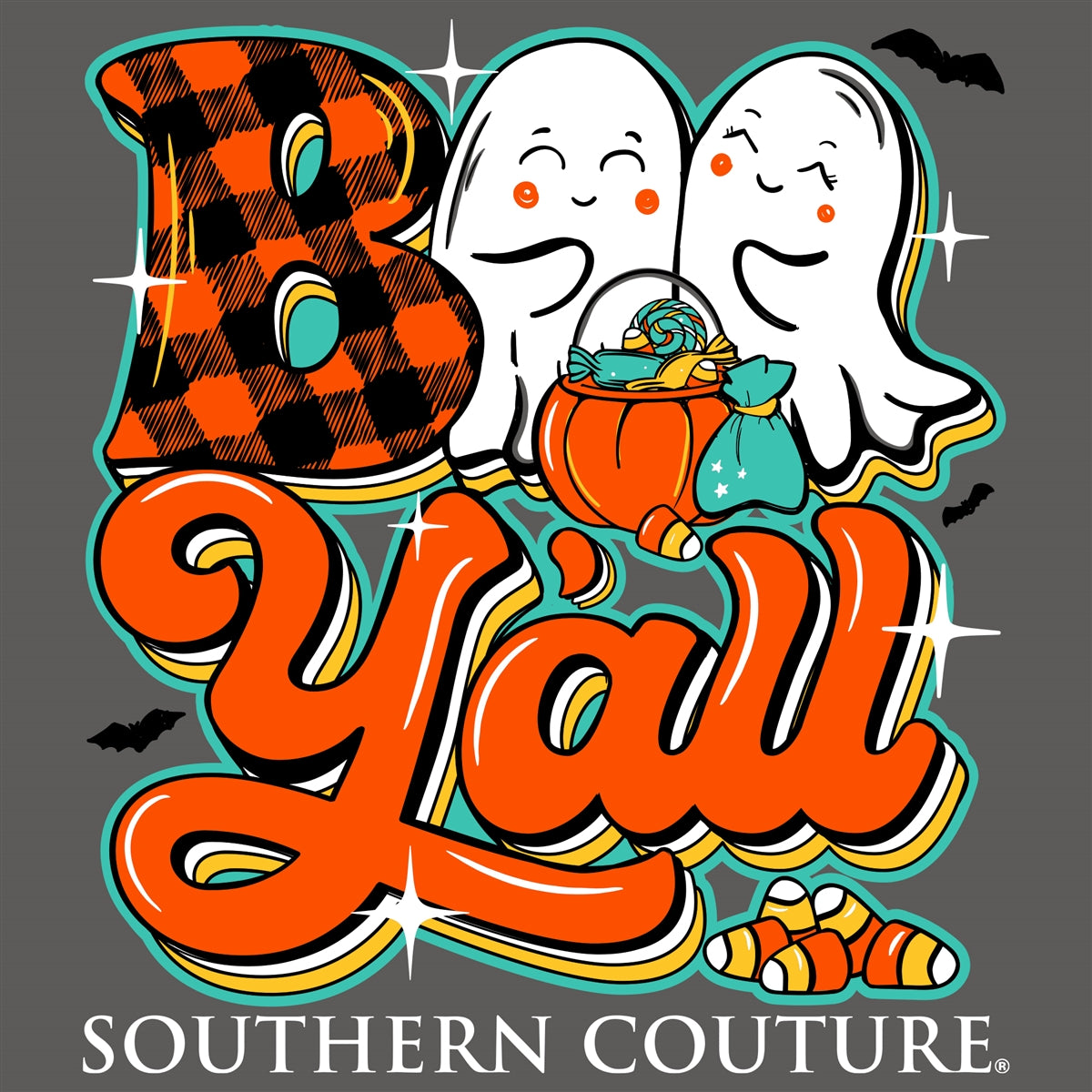 SALE Southern Couture Classic Boo Y'All Fall Long Sleeve T-Shirt