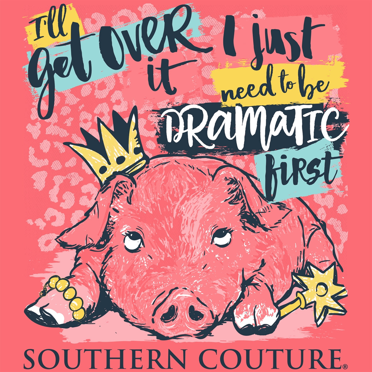 Southern Couture Classic Dramatic Pig T-Shirt