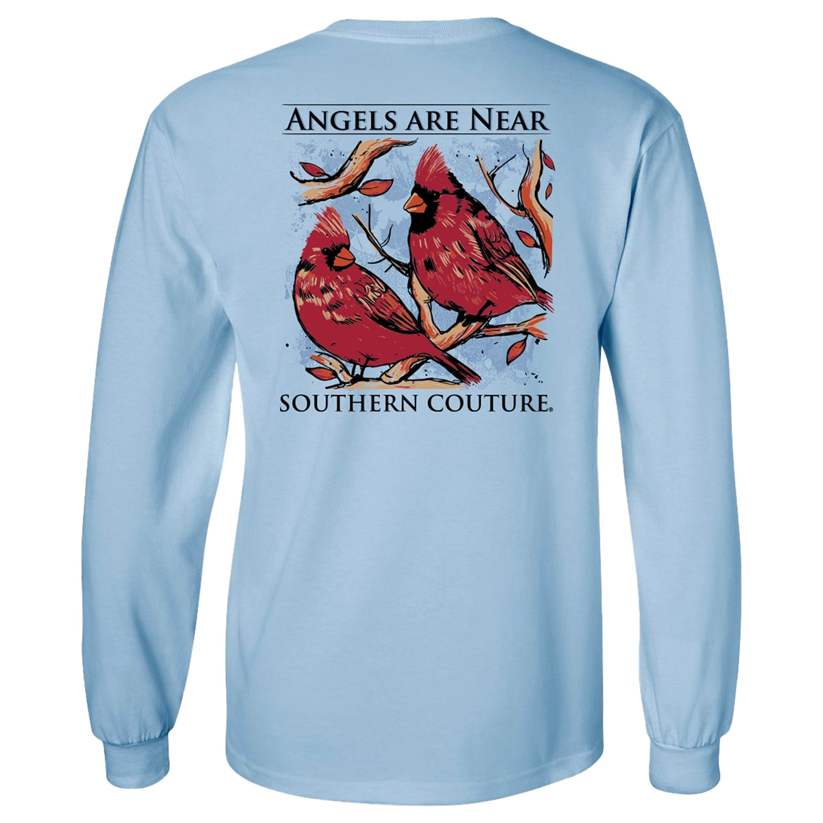 Southern Couture Classic Angels Are Near Long Sleeve T-Shirt - SimplyCuteTees