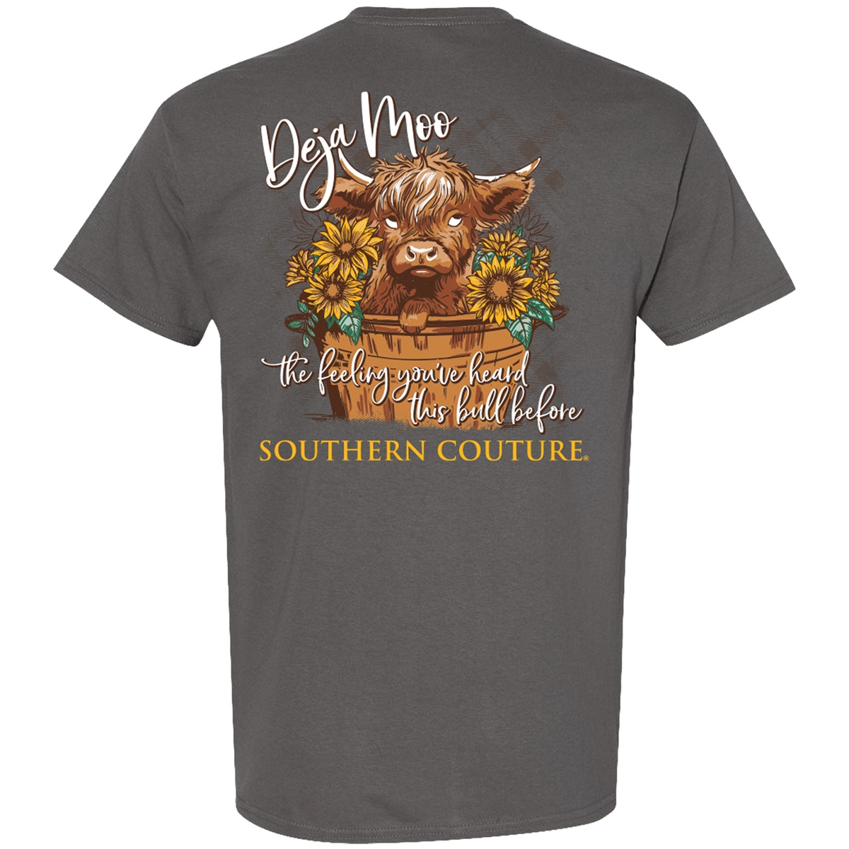 Southern Couture Classic Deja Moo Cow T-Shirt - SimplyCuteTees