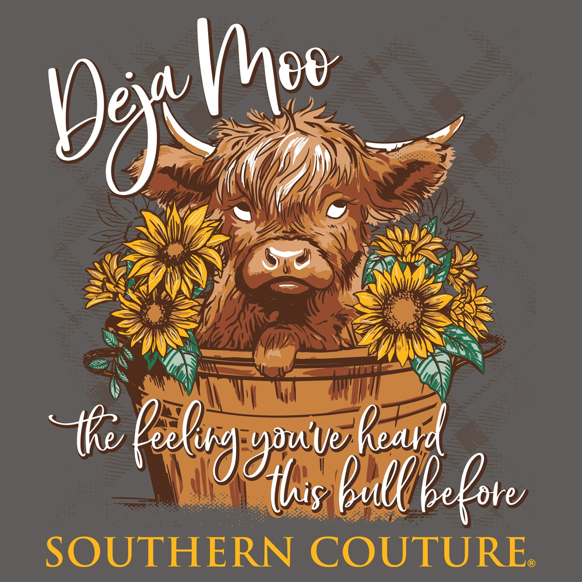 Southern Couture Classic Deja Moo Cow T-Shirt - SimplyCuteTees