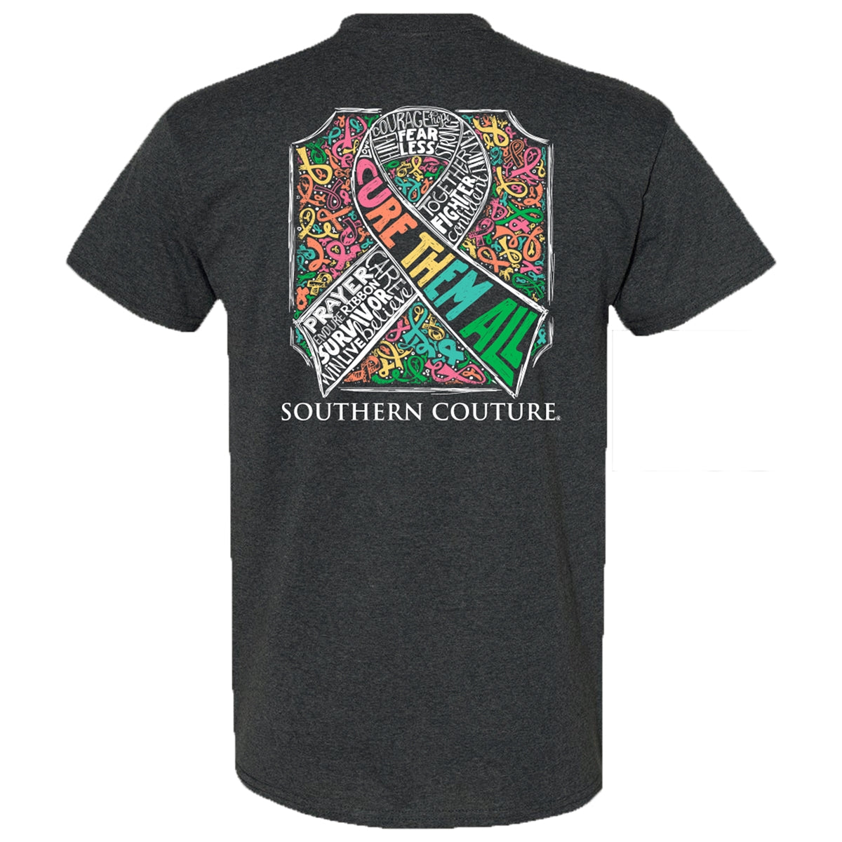 Southern Couture Classic Cure Them All Cancer T-Shirt - SimplyCuteTees