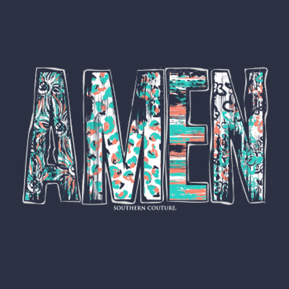 Southern Couture Soft Amen Faith Long Sleeve T-Shirt
