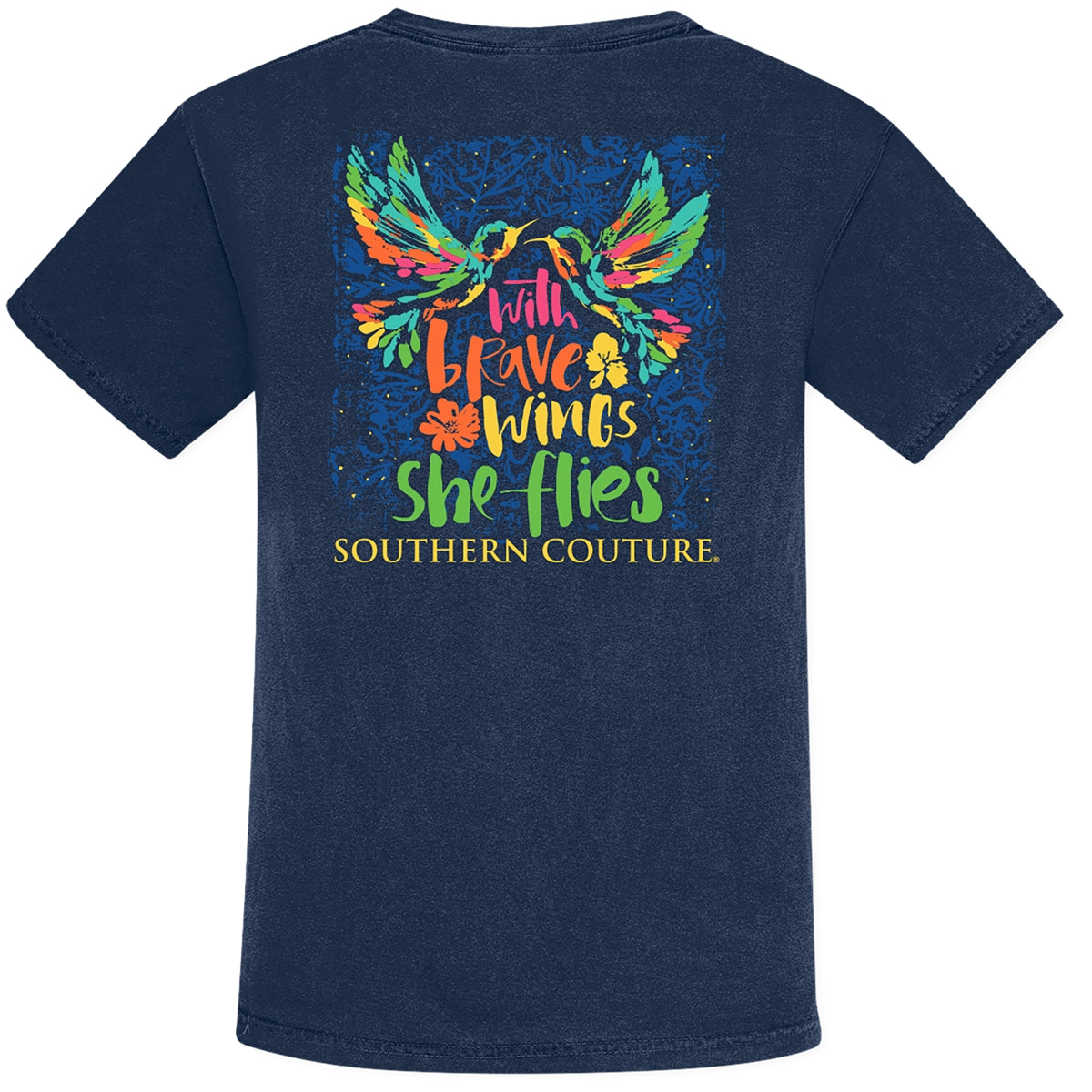 Southern Couture With Brave Wings Comfort Colors T-Shirt - SimplyCuteTees