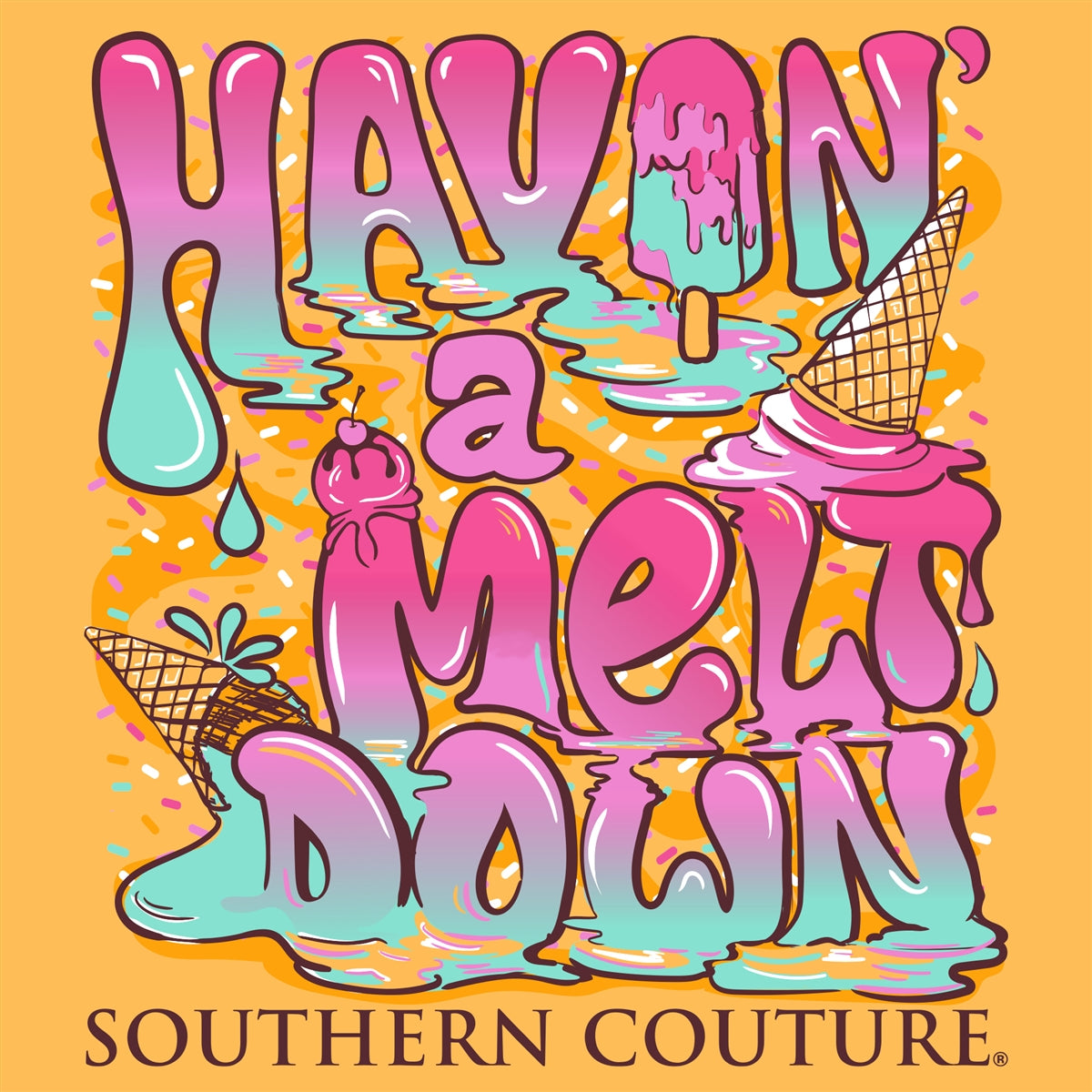 Southern Couture Havin' A Meltdown Comfort Colors T-Shirt