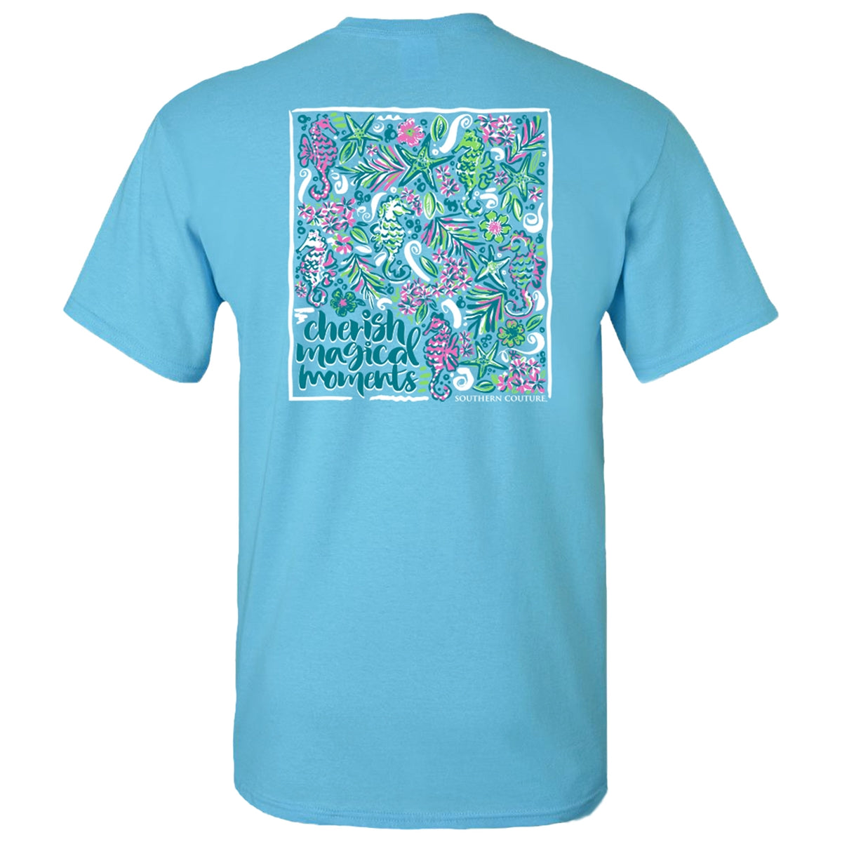 Southern Couture Classic Magical Moments Seahorse T-Shirt - SimplyCuteTees
