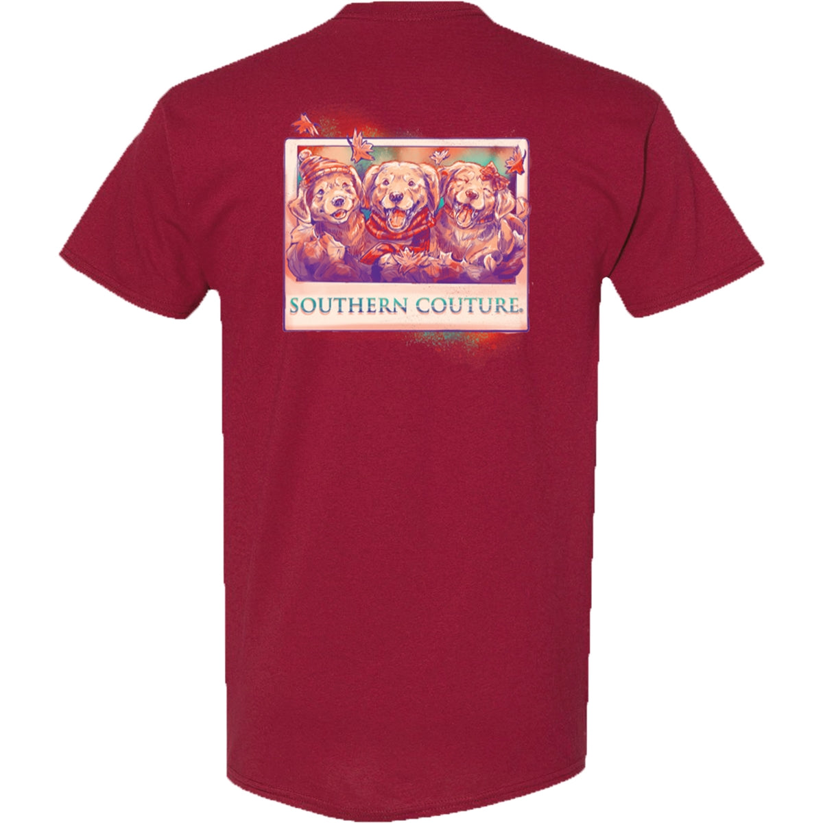 Southern Couture Classic Fall Puppies T-Shirt - SimplyCuteTees