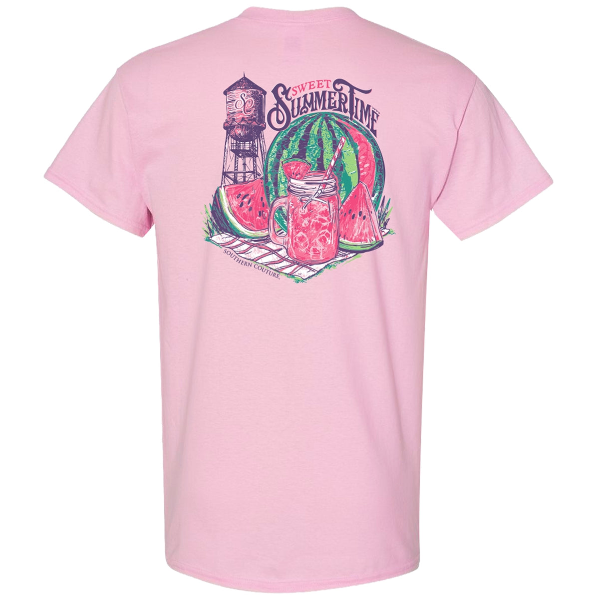 Southern Couture Classic Sweet Summertime T-Shirt - SimplyCuteTees