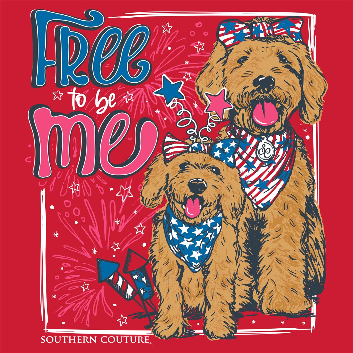 Southern Couture Classic Free To Be Me USA T-Shirt - SimplyCuteTees