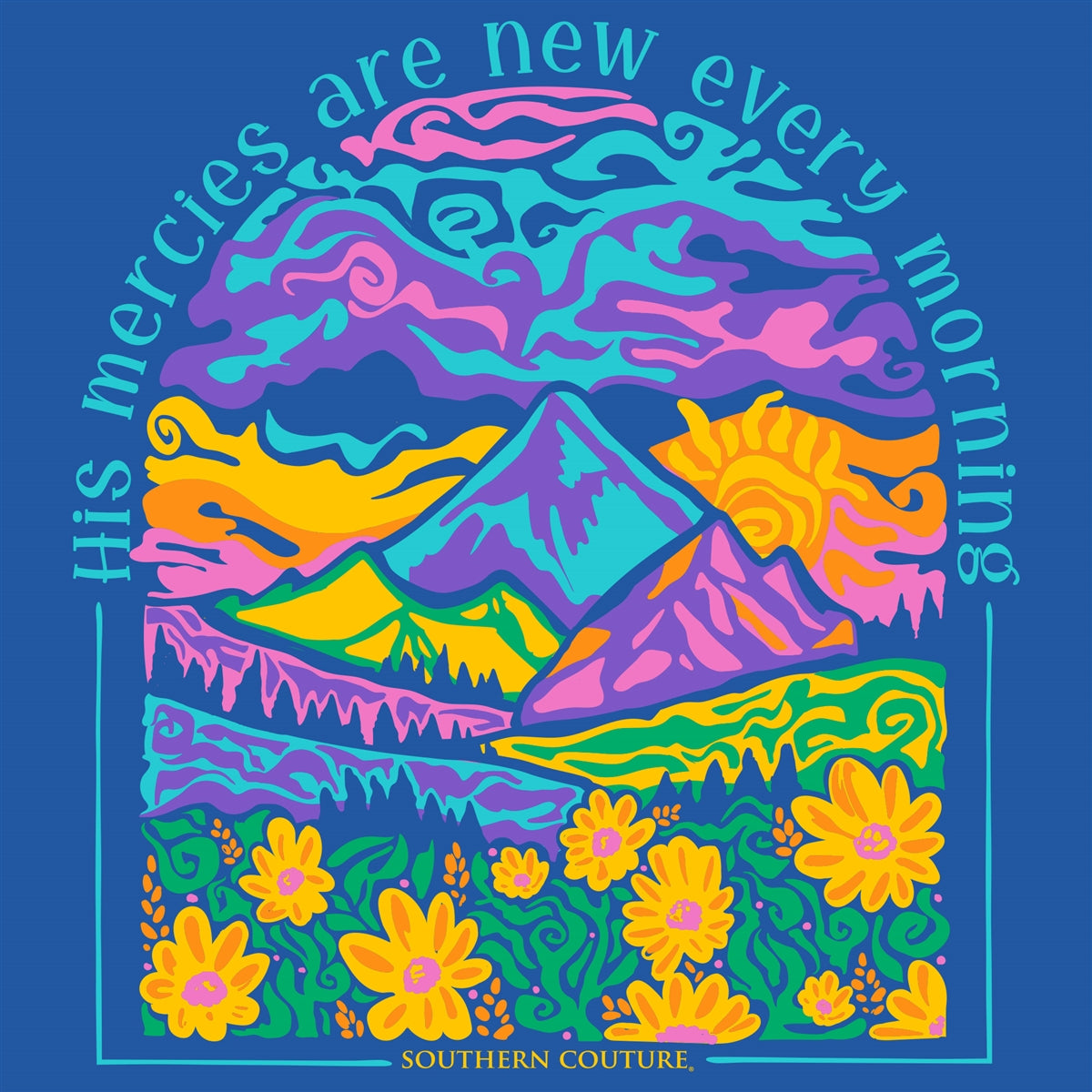 Southern Couture Classic His Mercies Are New T-Shirt - SimplyCuteTees