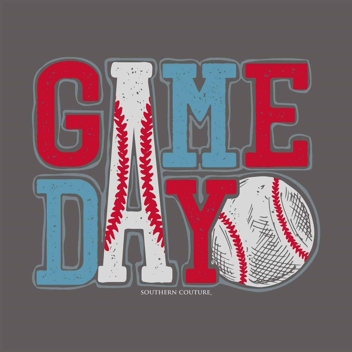 Southern Couture Soft Game Day Baseball T-Shirt - SimplyCuteTees