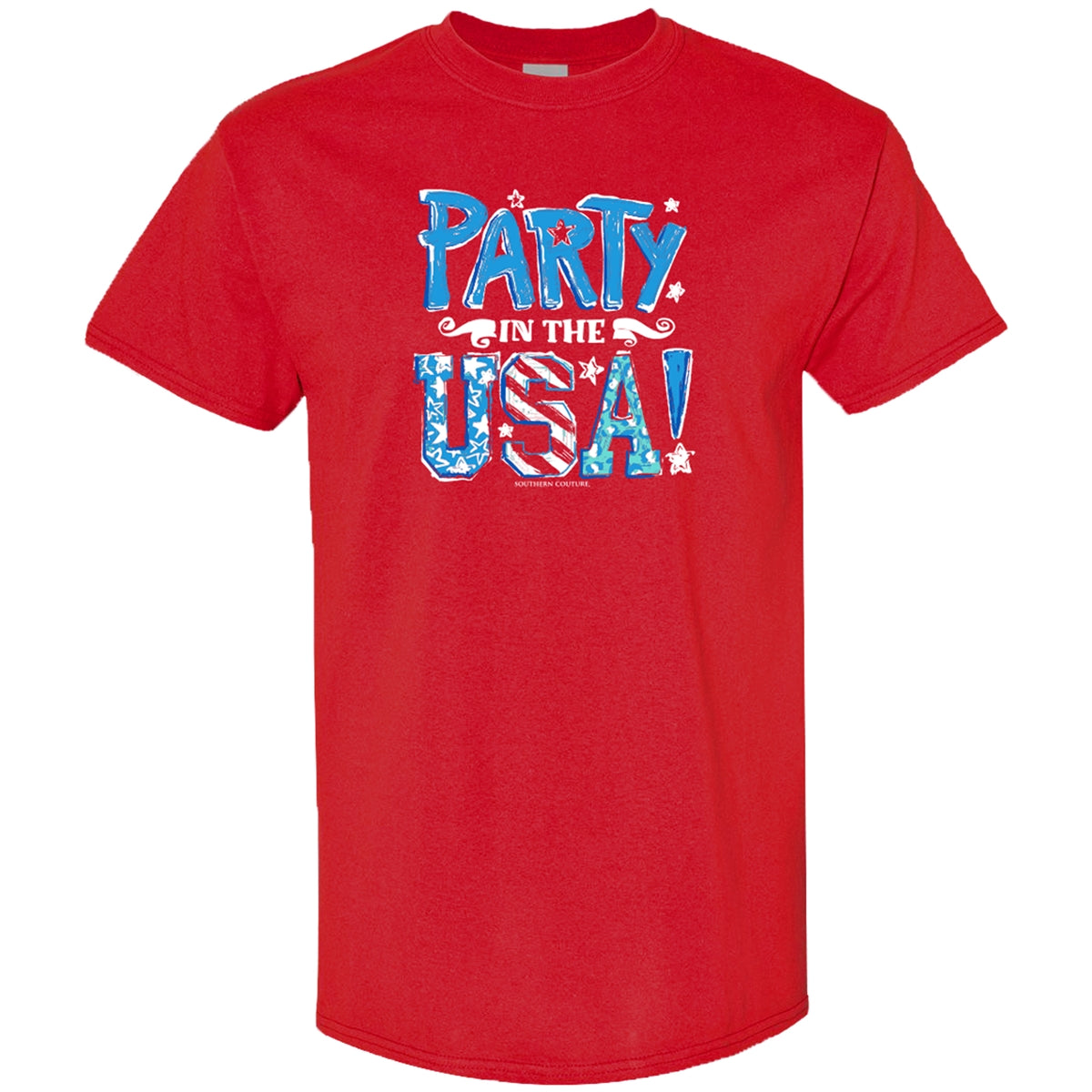 Southern Couture Soft Party In The USA T-Shirt - SimplyCuteTees