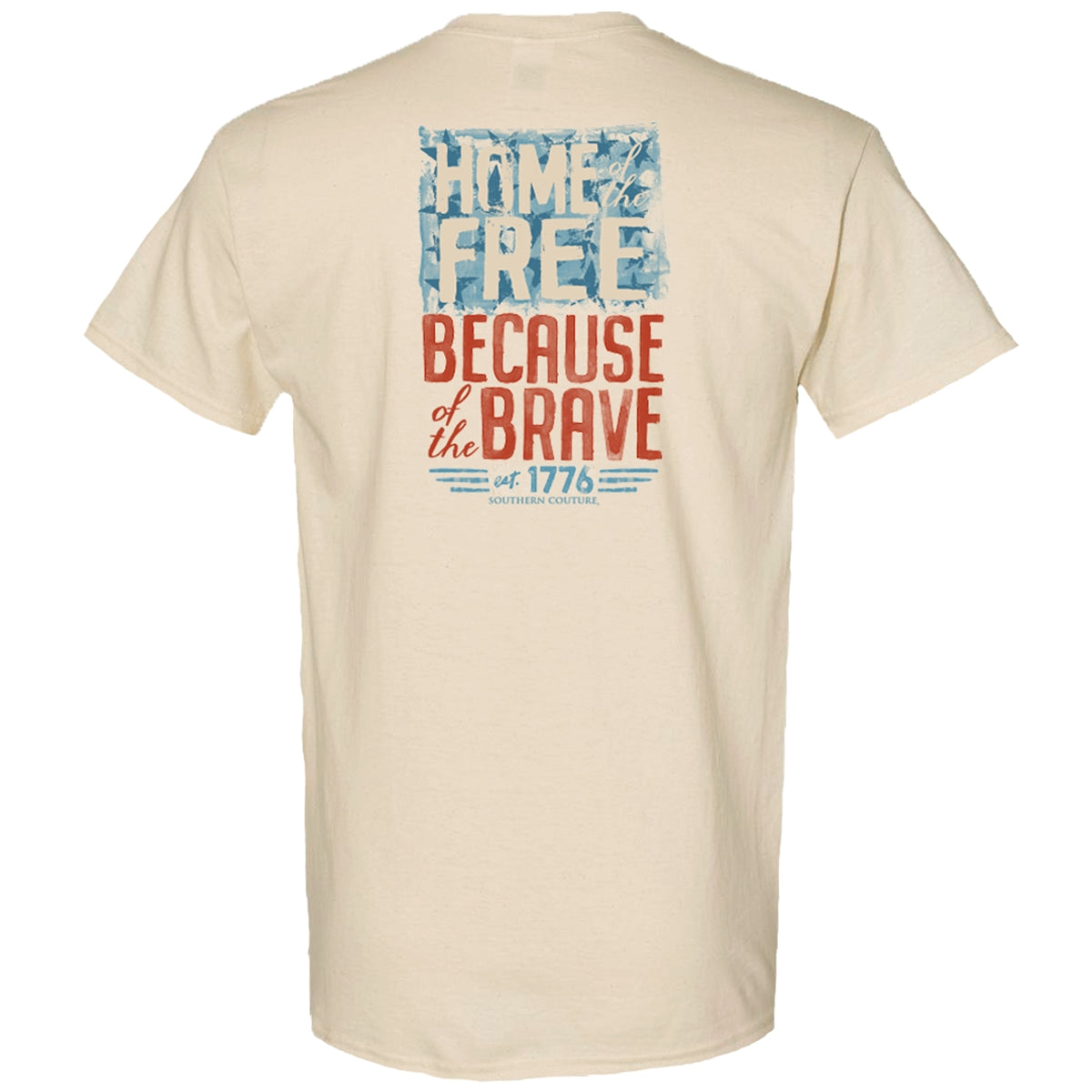 Southern Couture Classic Home Of The Free USA T-Shirt - SimplyCuteTees