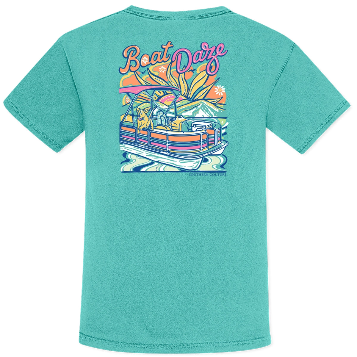 Southern Couture Boat Daze Comfort Colors T-Shirt - SimplyCuteTees