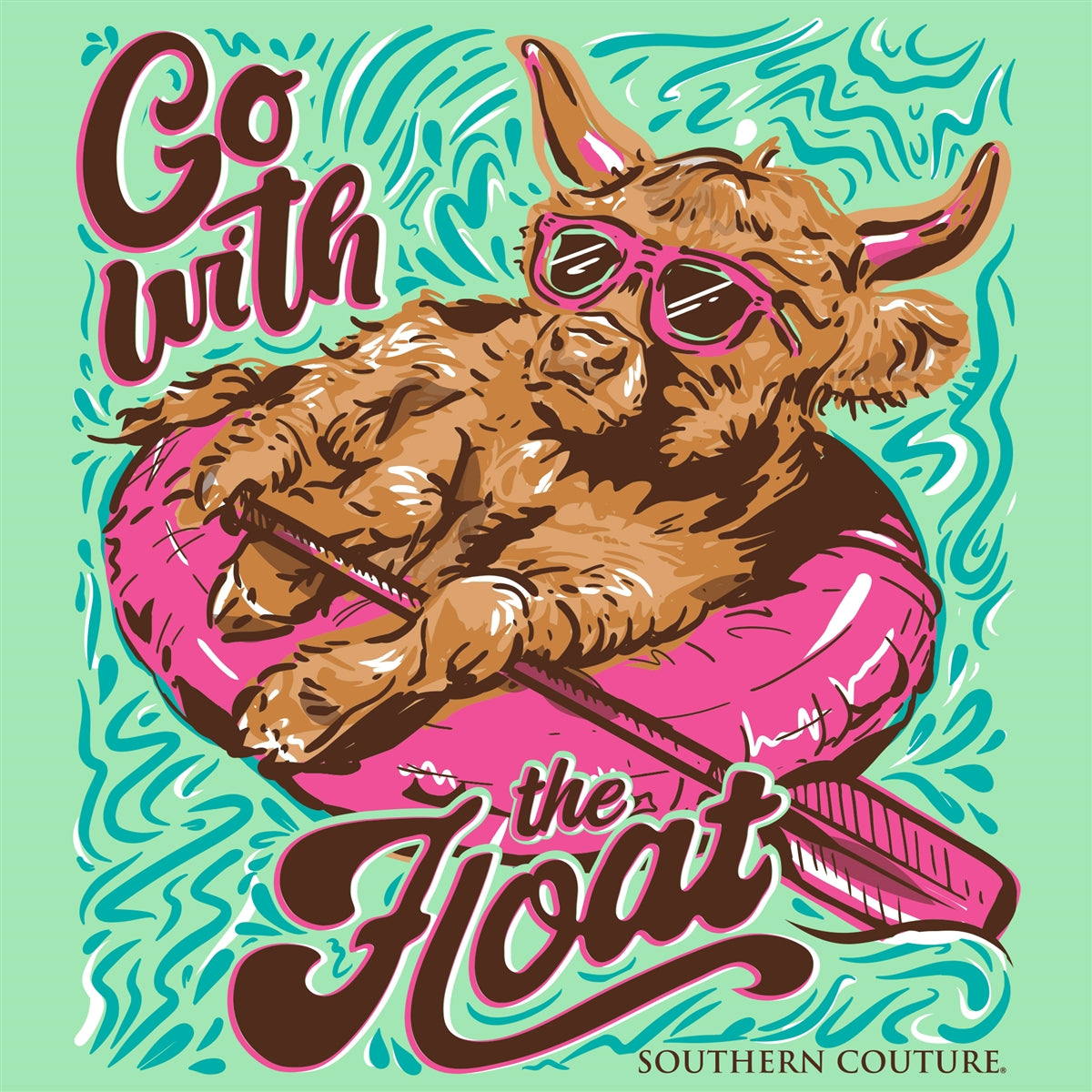 Southern Couture Classic Go With The Float T-Shirt - SimplyCuteTees
