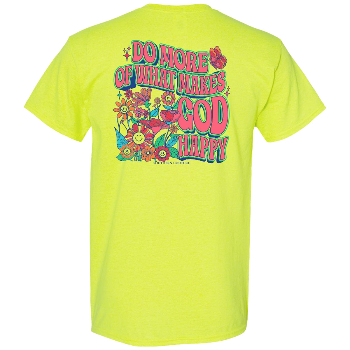 Southern Couture Classic Makes God Happy T-Shirt - SimplyCuteTees