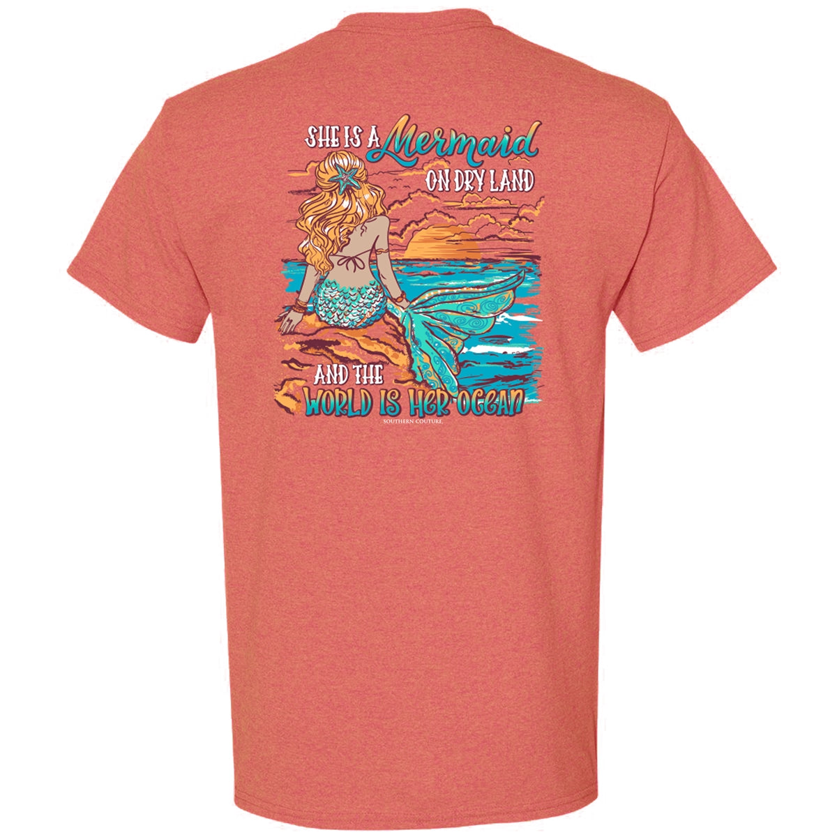 Southern Couture Classic She's A Mermaid T-Shirt - SimplyCuteTees