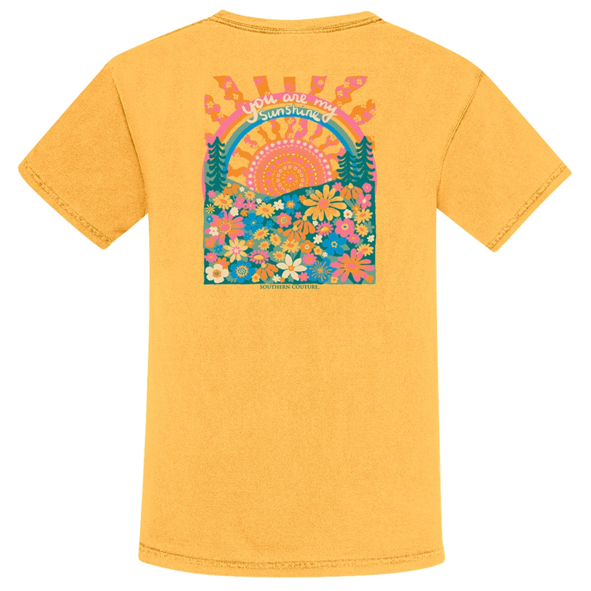 Southern Couture You Are My Sunshine Comfort Colors T-Shirt - SimplyCuteTees