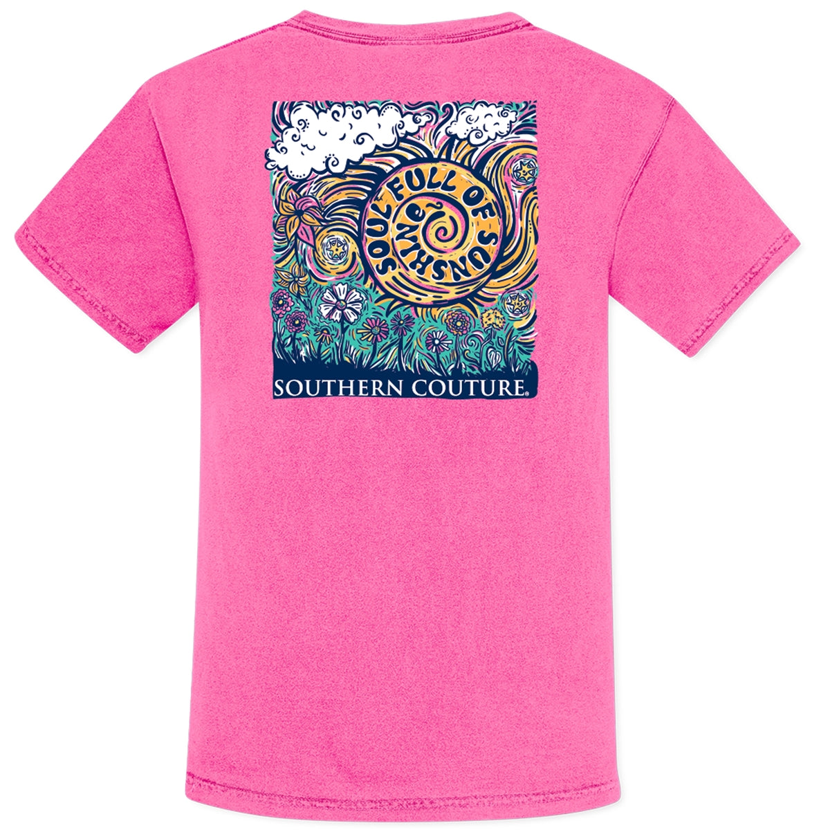 Southern Couture Soul Full Of Sunshine Comfort Colors T-Shirt - SimplyCuteTees