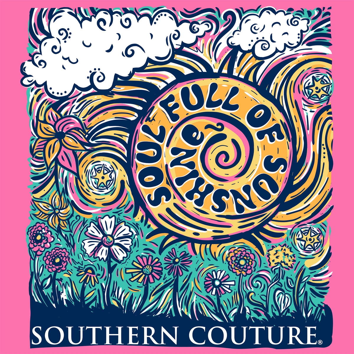 Southern Couture Soul Full Of Sunshine Comfort Colors T-Shirt - SimplyCuteTees