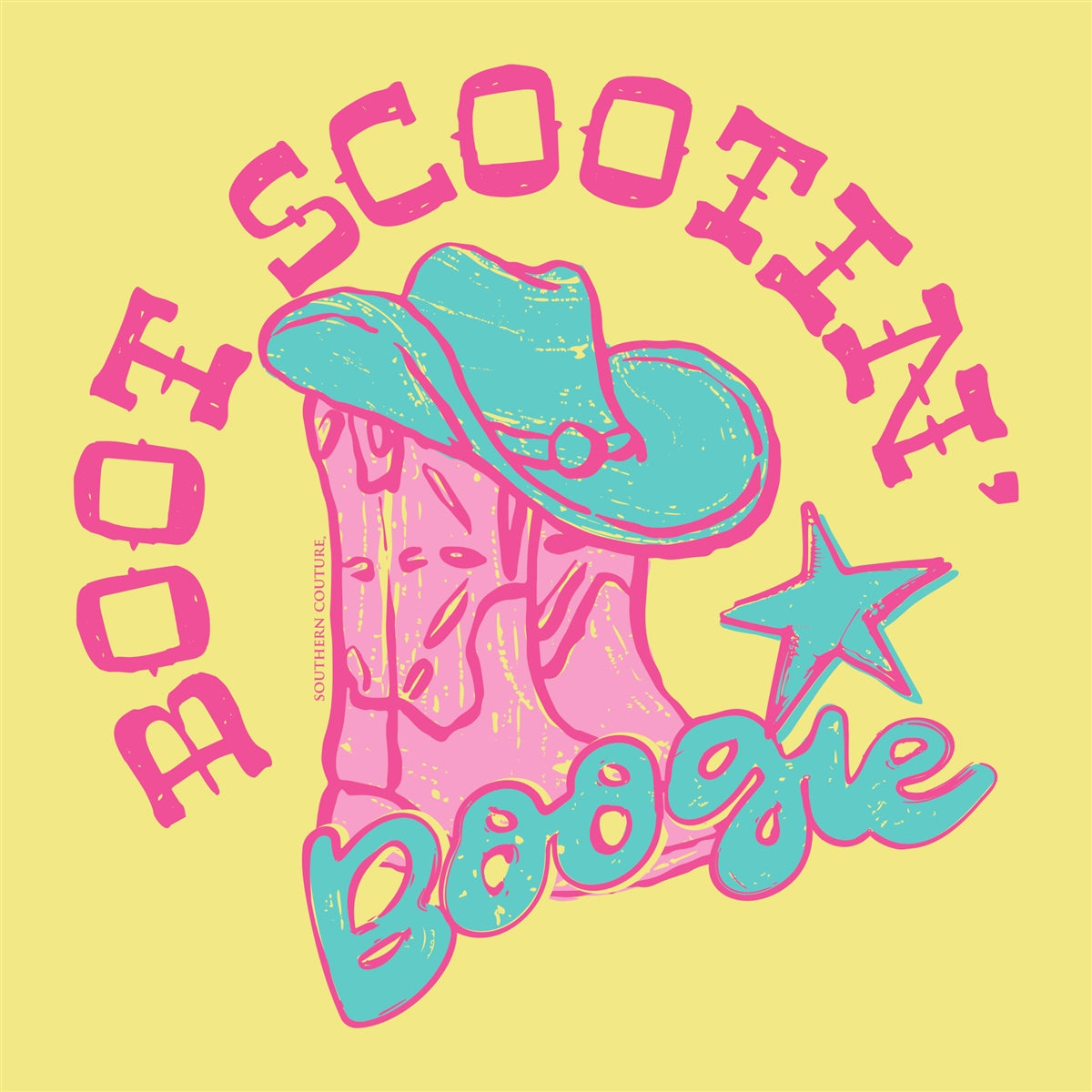 Southern Couture Soft Boot Scootin Boogie T-Shirt - SimplyCuteTees