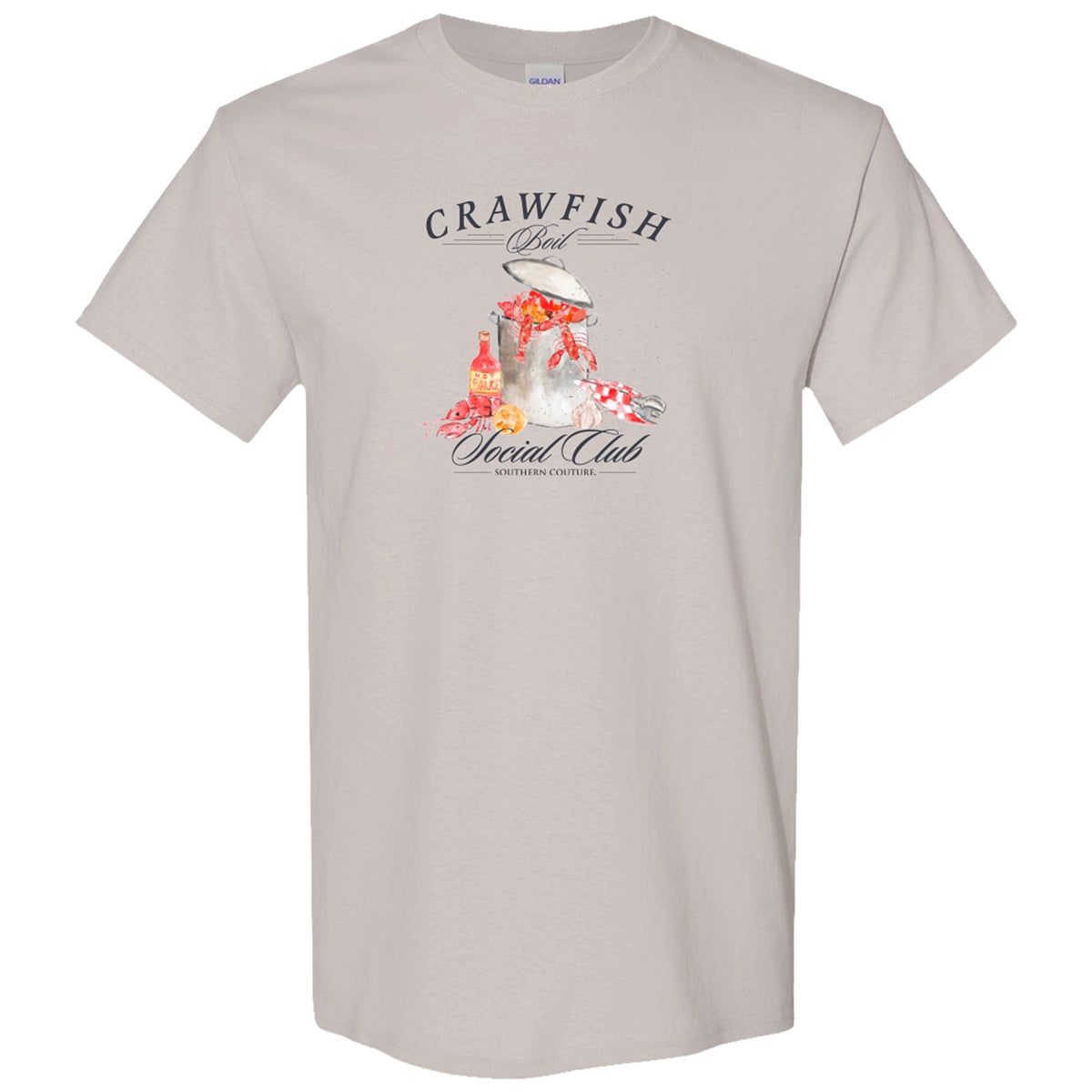 Southern Couture Soft Crawfish Social Club T-Shirt - SimplyCuteTees