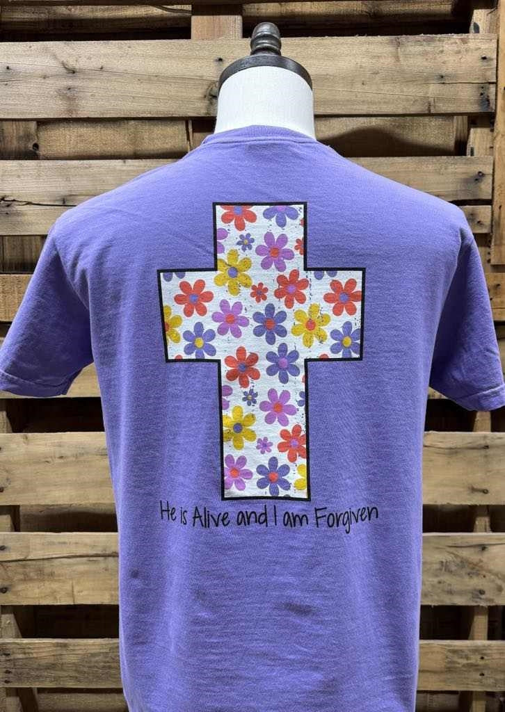 Southern Chics I Am Forgiven Easter T-Shirt - SimplyCuteTees