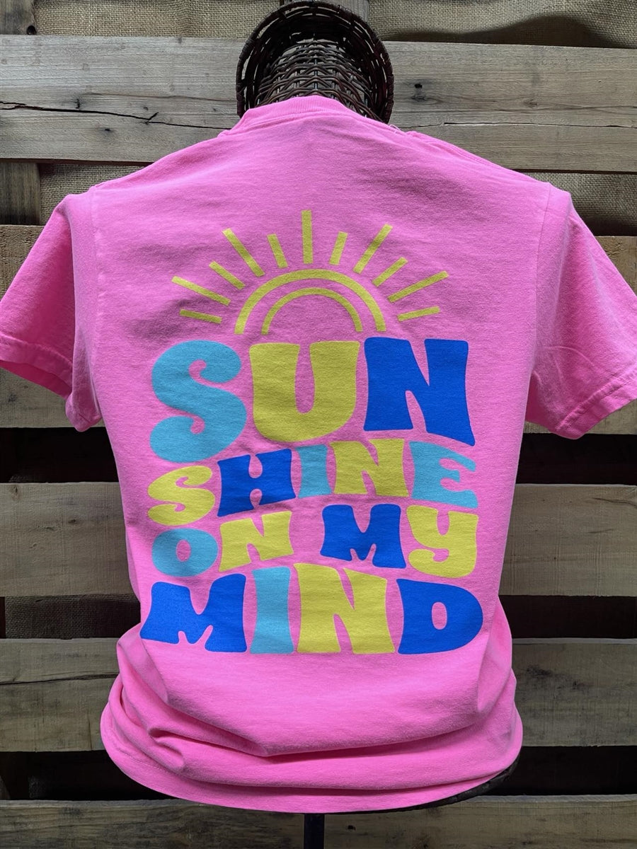 Southern Chics Sunshine On My Mind Comfort Colors T-Shirt - SimplyCuteTees