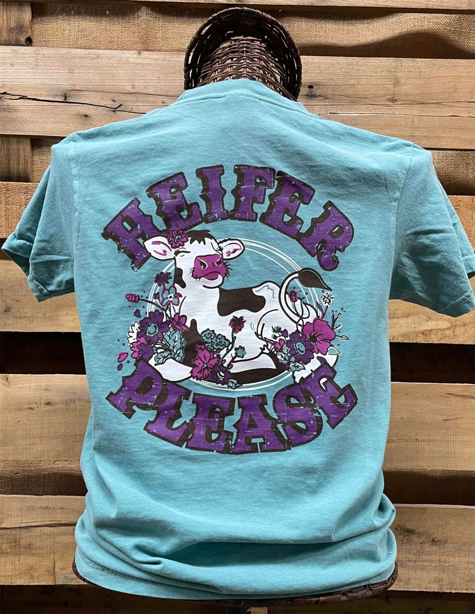 Southern Chics Heifer Please Cow Comfort Colors T-Shirt - SimplyCuteTees