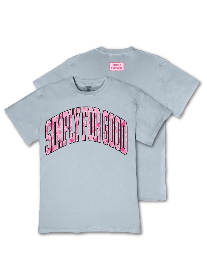 Simply Southern S4G Camo Logo Ashen Mineral Washed T-Shirt
