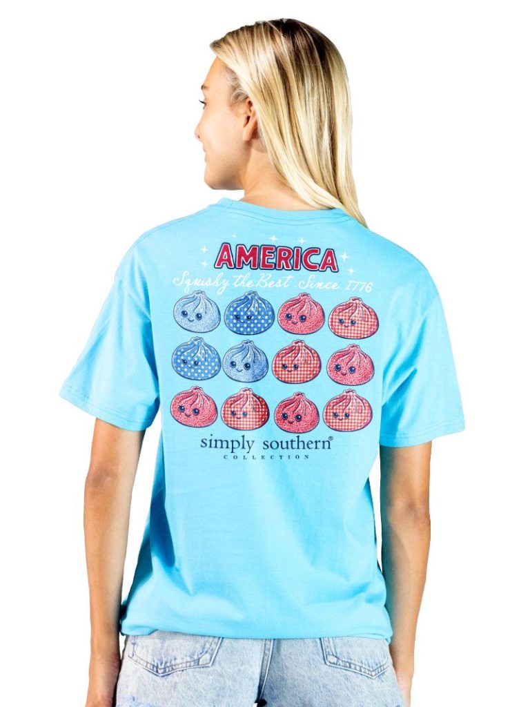 Simply Southern USA 1776 Squishy Dumpling Lagoon T-Shirt